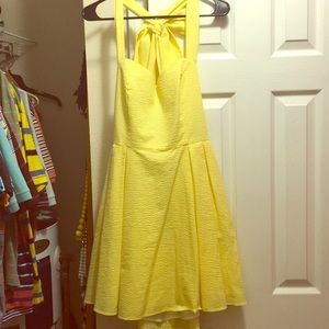 Yellow Lauren James Dress with bow tie back